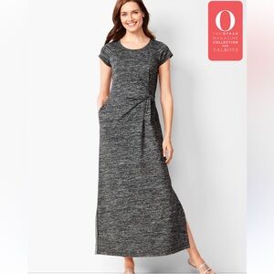 Talbots Charcoal Maxi knit Dress Sz SP